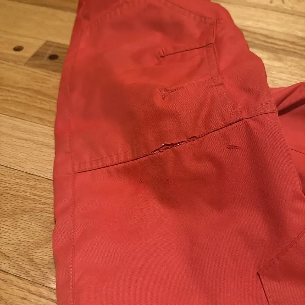 Obermeyer Red Snow Bibs Kids Size 4 Insulated Ski Snow Pants Waterproof